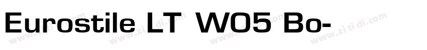 Eurostile LT W05 Bo字体转换